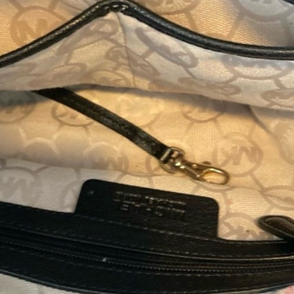 Michael Kors Black Leather Medium Hamilton Satchel Fulton - Picture 4 of 7